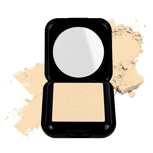 Colors Queen Fit for U Matte Compact Powder 02 Warm Beige - 20 gms