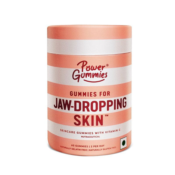 Power Gummies Jaw Dropping Skin Collagen Builder Gummies & Glutathione - 60 gummies