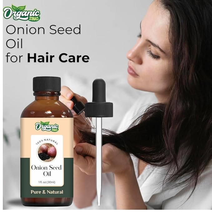 Organic Zing Onion Seed (Allium Cepa) Oil | Carrier Oil for Haircare & Skincare - 30 Ml
