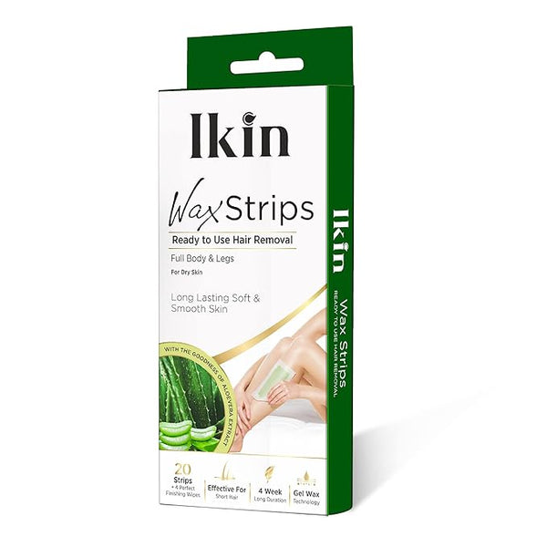 Astaberry Ikin Instant Wax Strip with Aloe Vera For Dry Skin - 20 strips