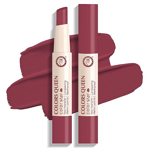 Colors Queen Color Stay Matte Lipstick Plum Pretty - 2.1 gms