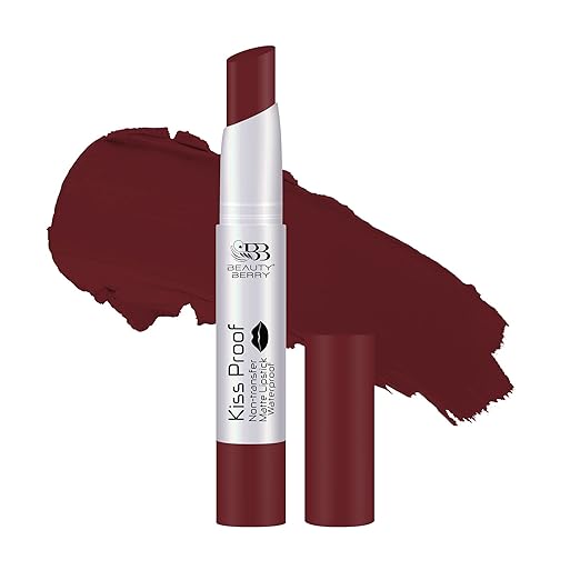 Beauty Berry Kiss Proof Matte Lipstick Rich Maroon - 2.1 gms