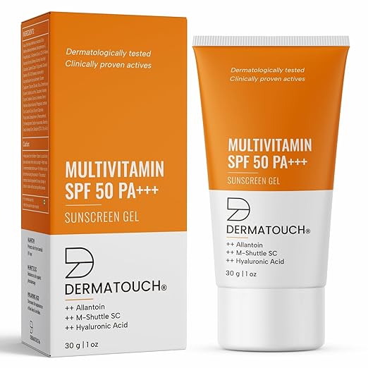 Dermatouch Multivitamin SPF 50 PA+++ Sunscreen Gel - 30 gms