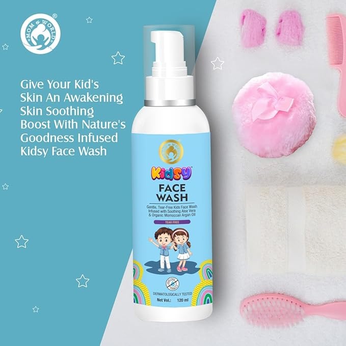 Mom & World Kidsy Face Wash Tear Free - 120 ml