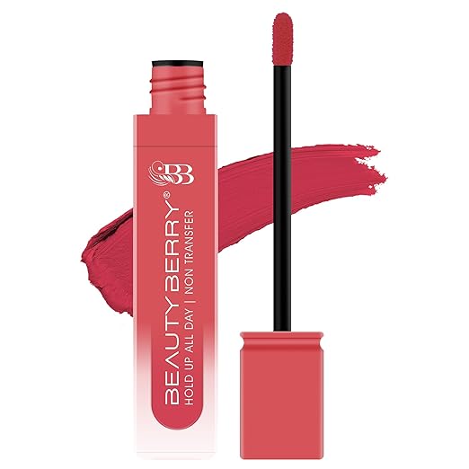 Beauty Berry Hold Up All Day Liquid Lipstick 02 Pinky Spice - 7.5 gms