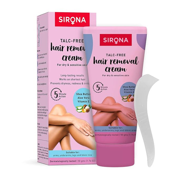 Sirona Hair Removal Cream for Dry & Sensitive Skin - 50 gms