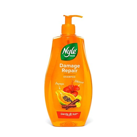 Nyle Damage Repair Anti Hairfall Shampoo, With Shikakai And Hibiscus, Gentle and soft shampoo , PH balanced and Paraben free - 800 ml