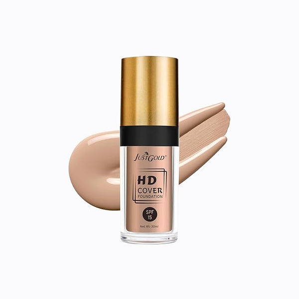 JustGold HD Full Coverage Foundation with SPF 15 6 - 30 ml