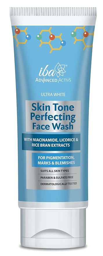 Iba Advanced Activs Ultra White Skin Tone Perfecting Face Wash - 100 gms