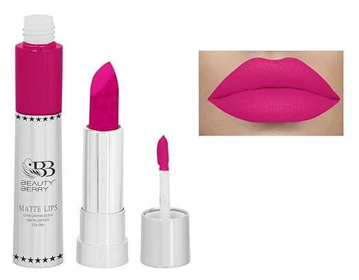 Beauty Berry Matte Lips 2 IN 1 Long Lasting Gloss Matte Lipstick Marry - 8 gms