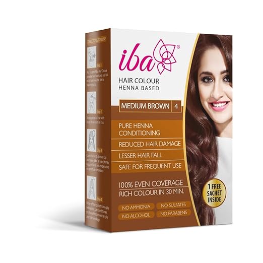 Iba Hair Colour for Women - Medium Brown - 70 gms