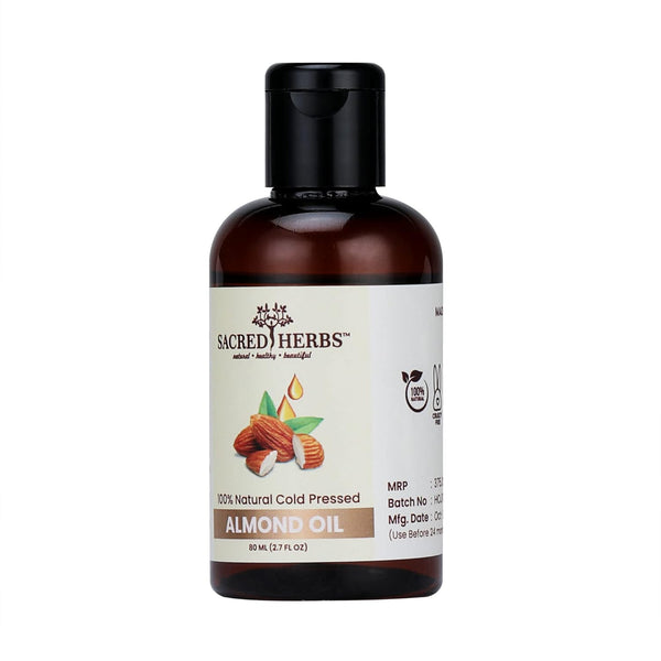 Sacred Herbs 100% Natural Cold Pressed Almond oil - 80 ml