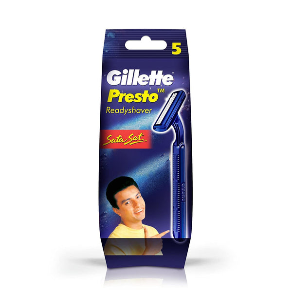Gillette Presto Manual Shaving Razor - pack of 5