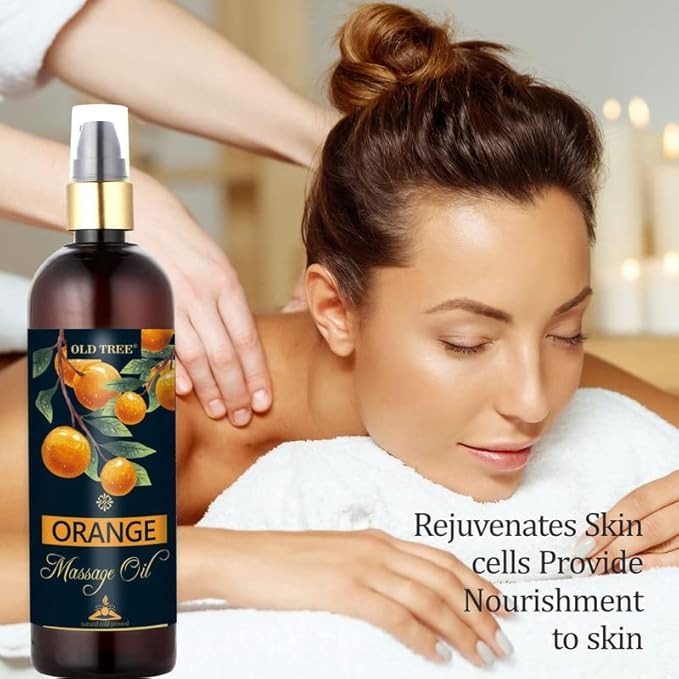 Old Tree Orange Massage Oil for Body Pain Relief - 250 ml