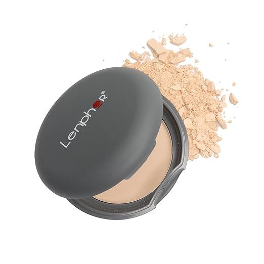 Lenphor Perfect Matte Face Compact Powder Caramel - 7.5 gms