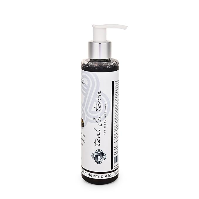 Teal & Terra Agarwood Oil and Activated Charcoal Body and Hair Cleanser - 200 Ml