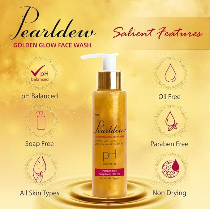 Pearldew Golden Glow Face Wash - 100 Ml