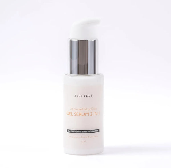 Biohills Glow & Glassy Face Gel Serum | 2-in-1 Hydrating Gel & Serum for Radiant, Smooth Skin | Daily Skincare for Men & Women 