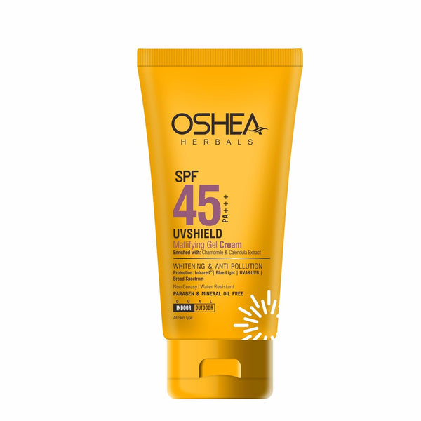 Oshea Herbals SPF 45 PA +++ UV Shield Mattifying Gel Cream - 60 gms