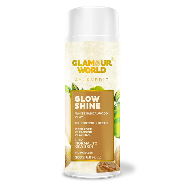 Glamour World Ayurvedic Glow Shine Face Pack For Oil Control - 200 ml