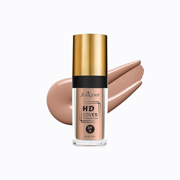 JustGold HD Full Coverage Foundation with SPF 15 7 - 30 ml