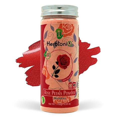 Herbtoniq Organic Rose Petal Powder for Face Pack - 150 gms
