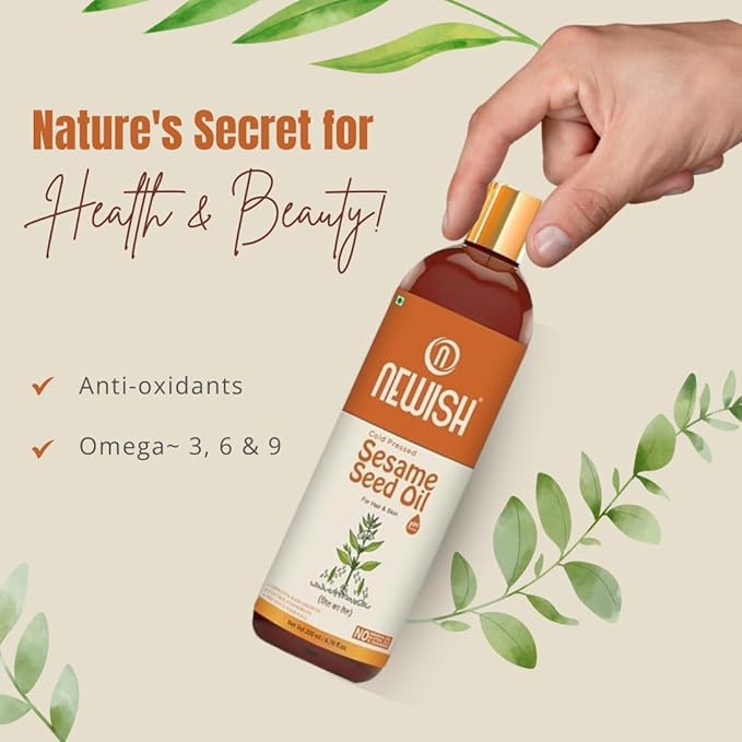 Newish Cold Pressed Sesame oil for Hair - 200 ml