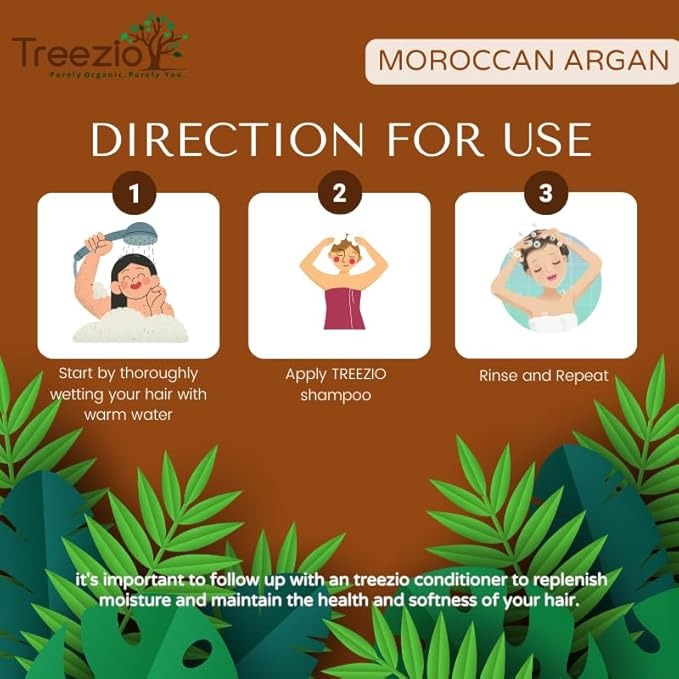Treezio Moroccan Argan Oil Shampoo - 500 ml