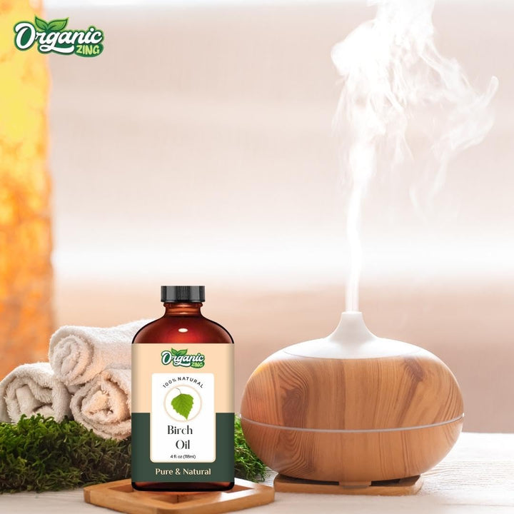 Organic Zing Birch (Betula) Oil | Essential Oil for Skincare, Hair Care, Aroma & Diffusers - 118 Ml