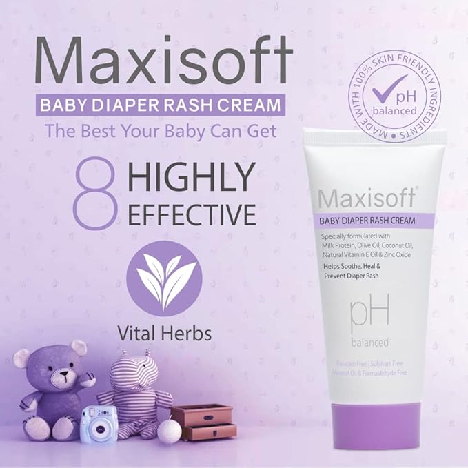 Maxisoft Baby Diaper Rash Cream - 50 Gms
