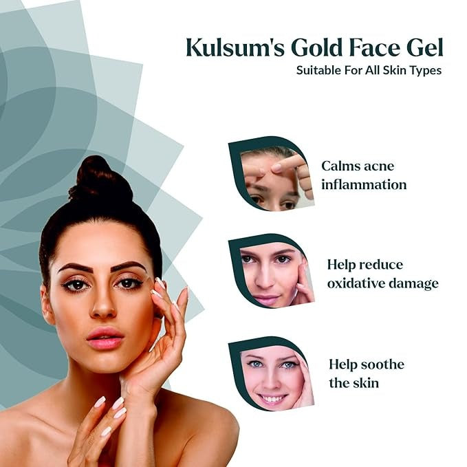 Kulsum's Kaya Kalp Herbals Gold Gel Face Massage Gel - 40 gms
