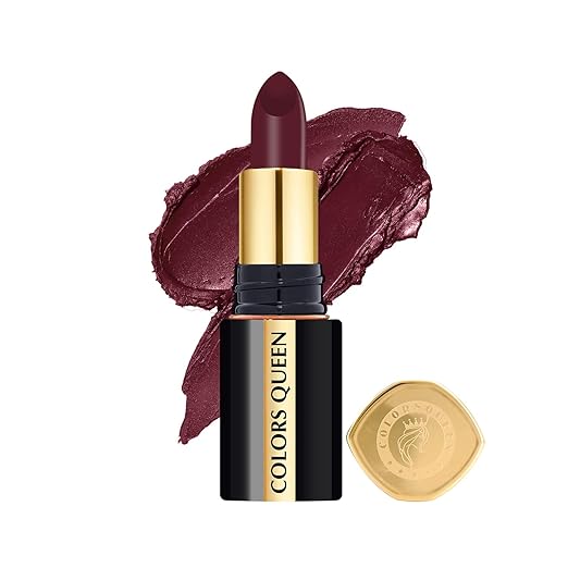 Colors Queen Luxury Matte Non Transfer Lipstick 13 Wild Mehroon - 4 gms