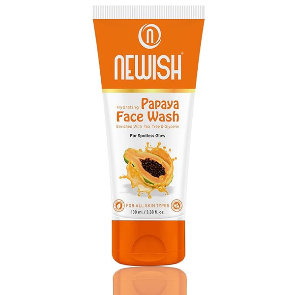 Newish Papaya Face Wash for Glowing Skin - 100 ml