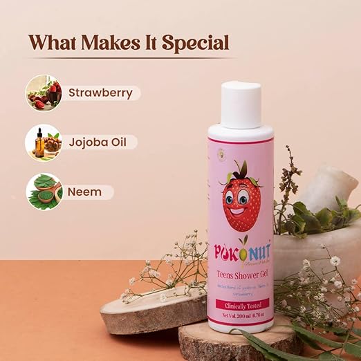 Pokonut Herbal Teen Shower Gel - 200 ml