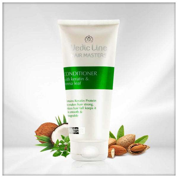 Vedic line Hair Masters Conditioner with Keratin and Henna Leaf - 200 ml