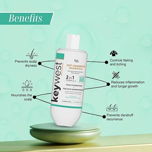 Keywest Professional Anti Dandruff Shampoo - 250 ml