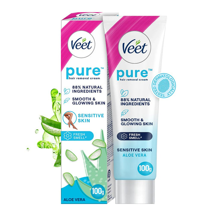 Veet Pure Hair Removal Cream for Women For Sensitive Skin - 100 gms