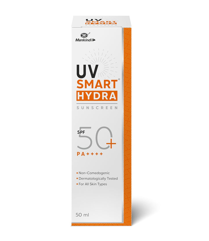 Mankind UV Smart Hydra Sunscreen SPF 50+ PA++++ - 50 ml – Veeha Beauty