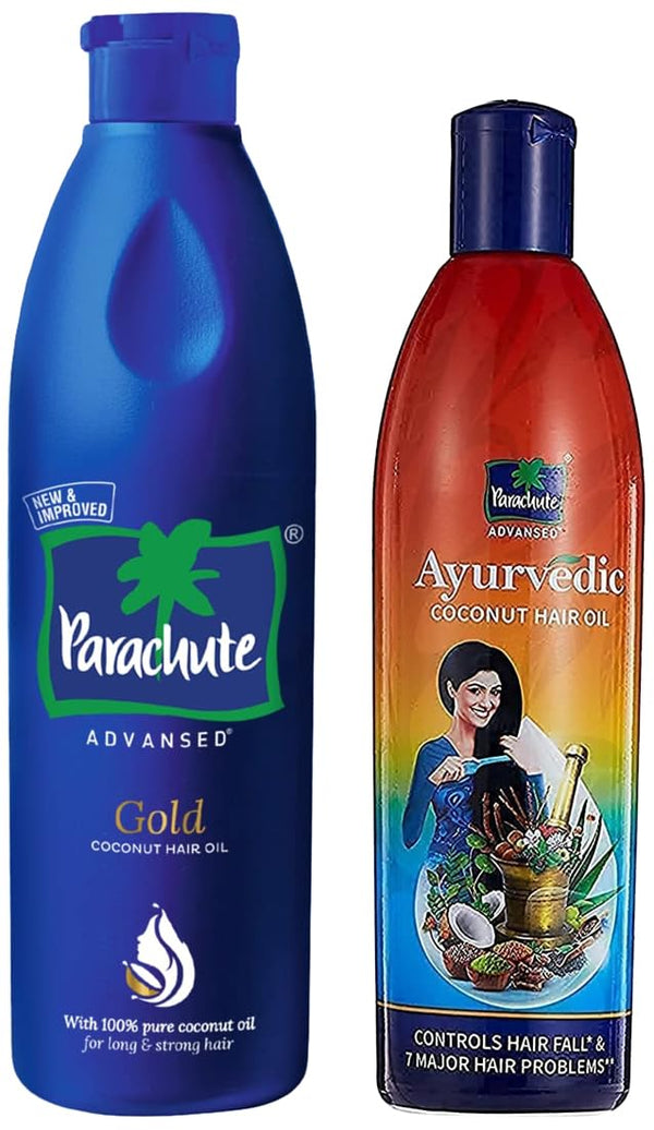 Parachute Advansed Ayurvedic Coconut Oil - 300 ml & Gold Coconut Hair Oil - 400ml