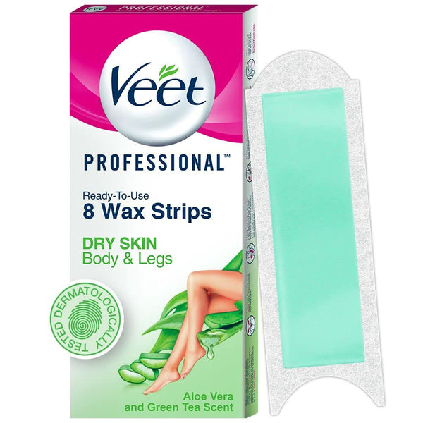 Veet Half Body Waxing For Dry Skin For Women - 8 Strips