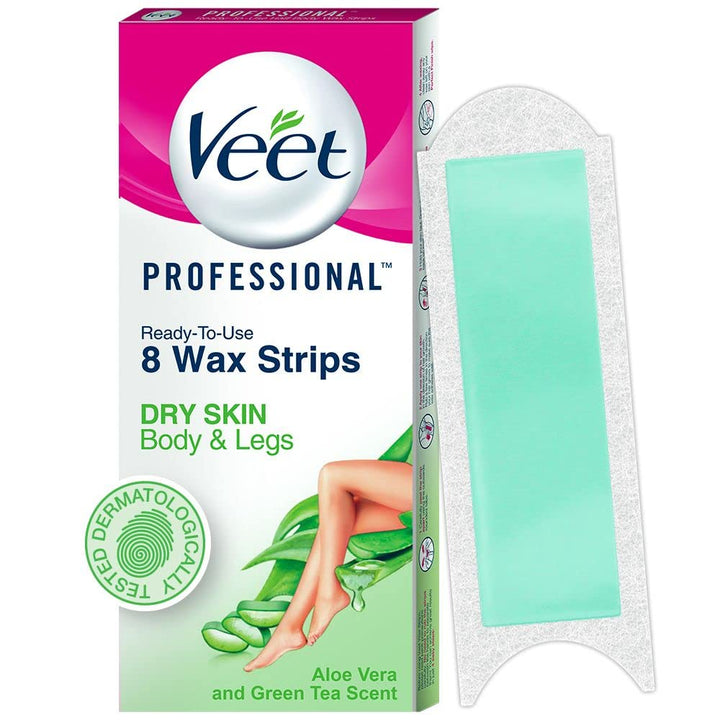 Veet Half Body Waxing For Dry Skin For Women - 8 Strips