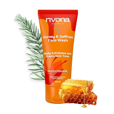 Rivona Naturals Honey & Saffron Brightening Facewash - 100 gms