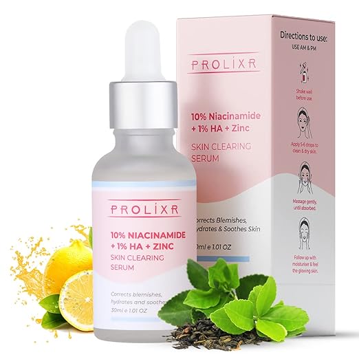 Prolixr 10% Niacinamide 1% Hyaluronic Acid + Zinc Serum - 30 ml