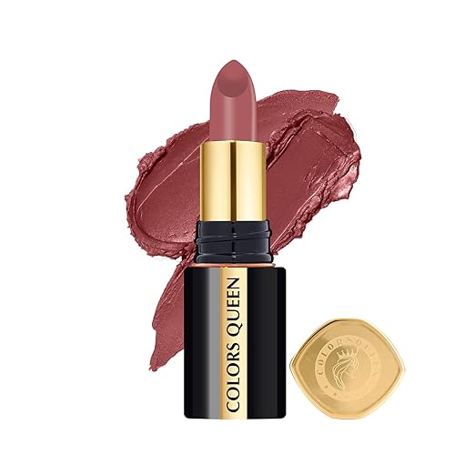 Colors Queen Luxury Matte Non Transfer Lipstick 02 Naughty Nudit - 4 gms