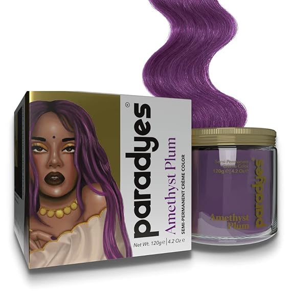 Paradyes Semi-permanent Cream Colour Amethyst Plum - 120 gms