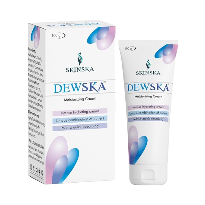 Skinska Naturals Dewska Moisturising Cream - 100 Gms | Pack of 2