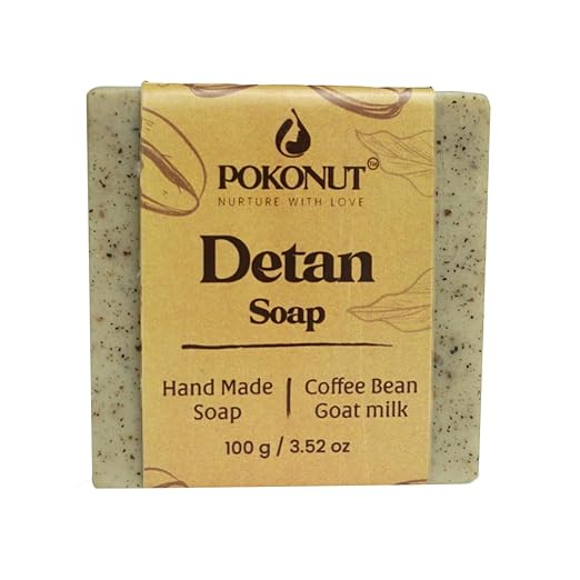 Pokonut Coffee-Goat Milk Detan Soap - 100 gms