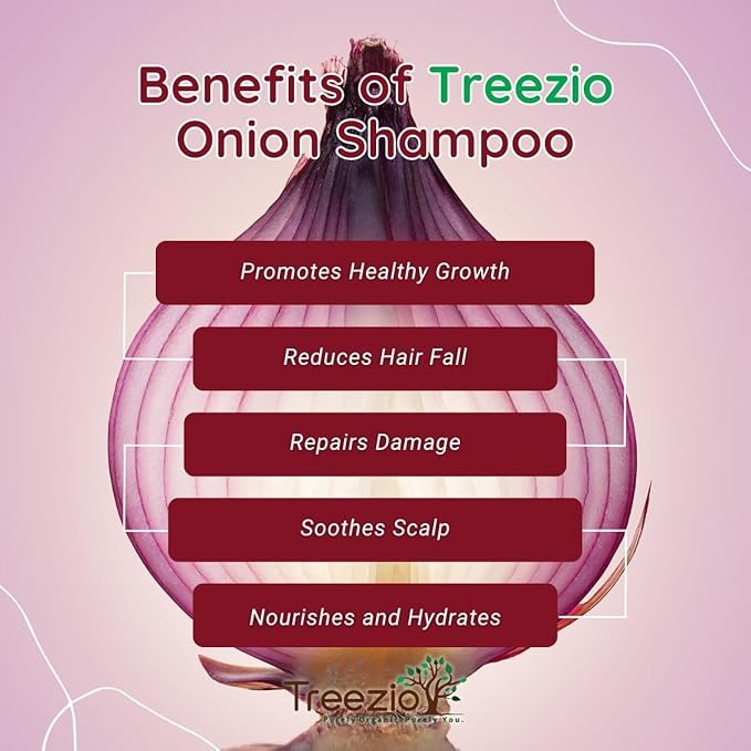 Treezio Onion Oil & Plant Keratin Shampoo - 250 ml