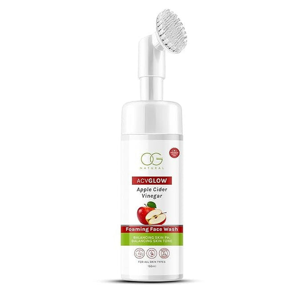 OG Beauty Natural Acvglow Apple Cider Vinegar Foaming Face Wash - 150 ml
