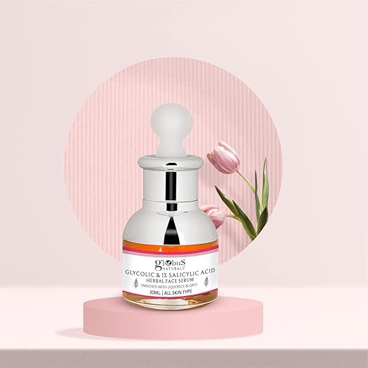 Globus Naturals Glycolic & 1% Salicylic Acid Anti Acne Face Serum - 30 ml